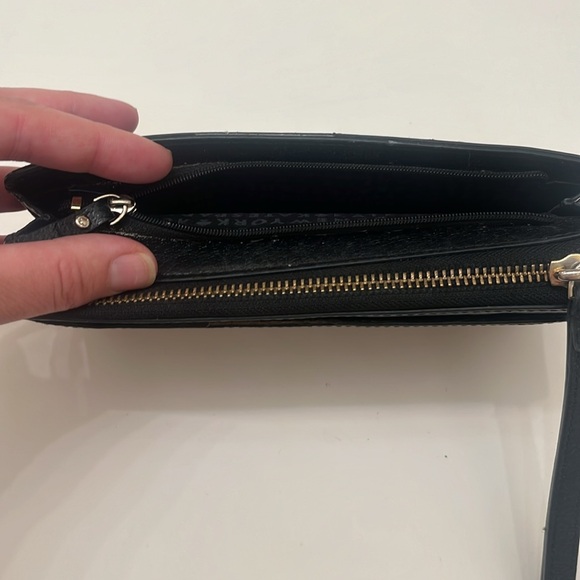 Kate Spade Wallet - Long Black Wallet with Gold Accents - Picture 8 of 12